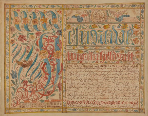 Fraktur, 1935/1942. Creator: Albert J. Levone.