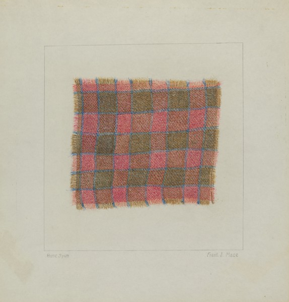 Homemade Cloth, 1935/1942. Creator: Frank J Mace.