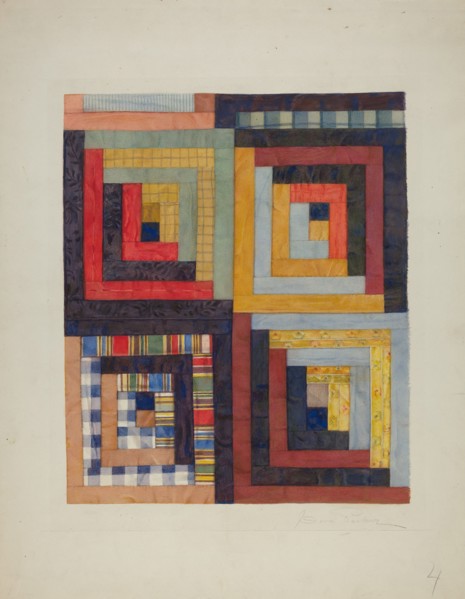 Patchwork Quilt, 1935/1942. Creator: Cora Parker.
