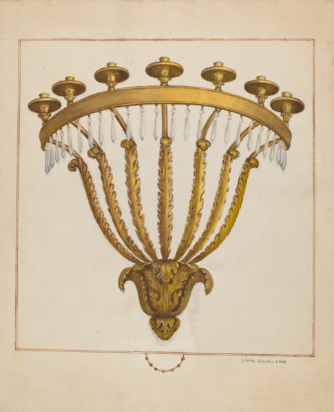 Sconce, c. 1936. Creator: Charles Garjian.