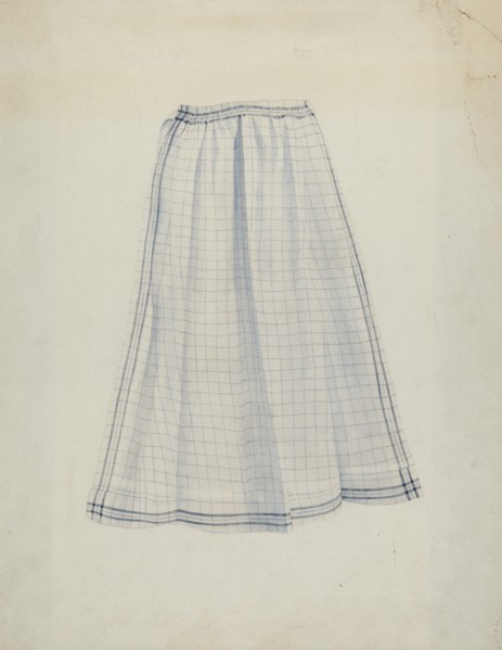 Shaker Work Apron, c. 1936. Creator: Joseph Goldberg.