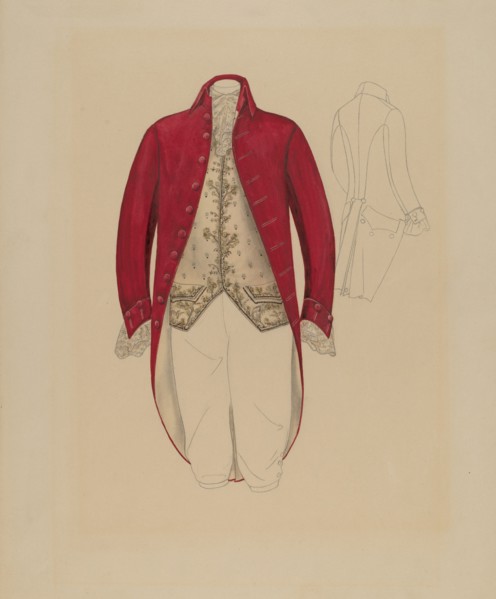 Man's Coat and Waistcoat, c. 1936. Creator: Melita Hofmann.