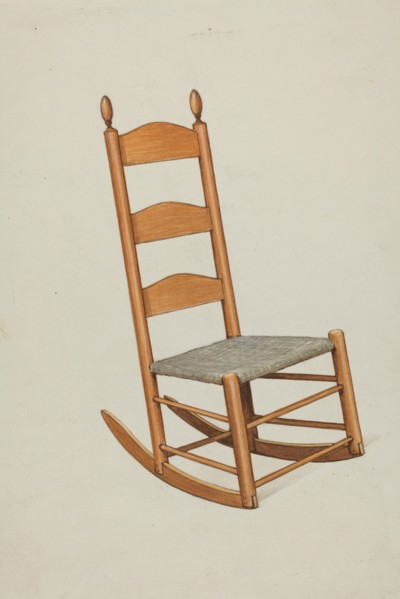 Shaker Child's Rocker, c. 1936. Creator: Ray Holden.
