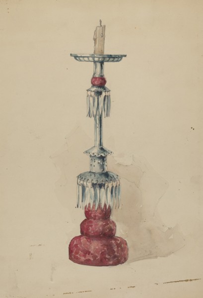 Candlestick, c. 1936. Creator: Geoffrey Holt.