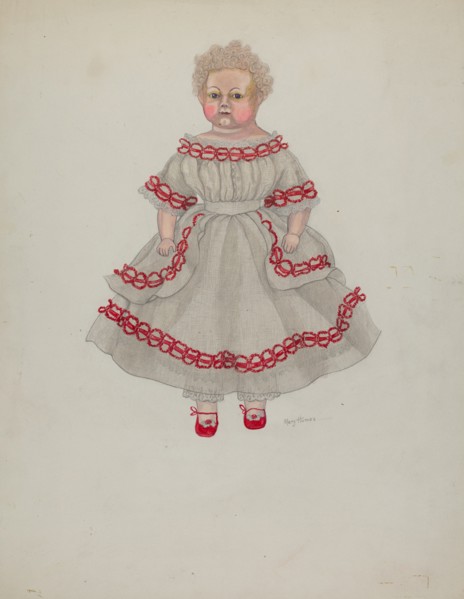 Wax Doll, c. 1936. Creator: Mary E Humes.