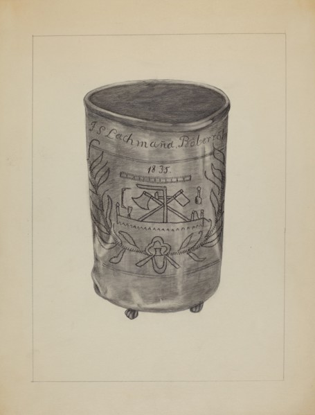 Pewter Beaker, c. 1936. Creator: Gertrude Lemberg.