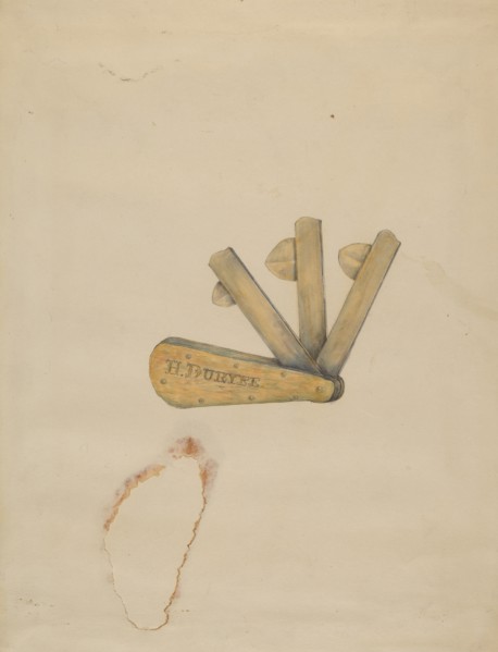 Stock Lance Knife, c. 1936. Creator: Henry Meyers.