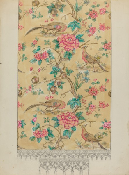 Curtain Drapery, c. 1936. Creator: Henry Meyers.