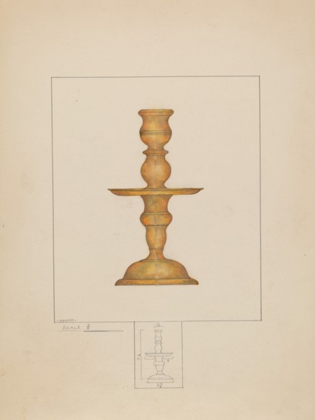Candlestick, c. 1936. Creator: Henry Meyers.