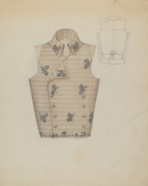 Waistcoat, c. 1936. Creator: Marie Mitchell.