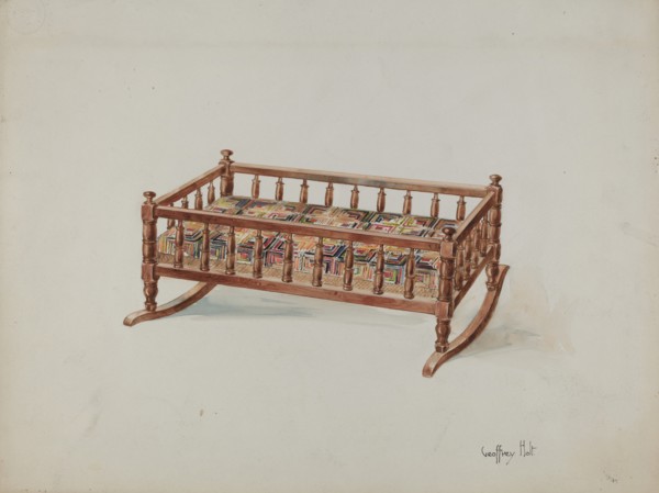 Doll's Cradle, c. 1937. Creator: Geoffrey Holt.