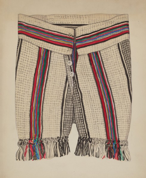 Boy's Pants, c. 1937. Creator: Florence Huston.