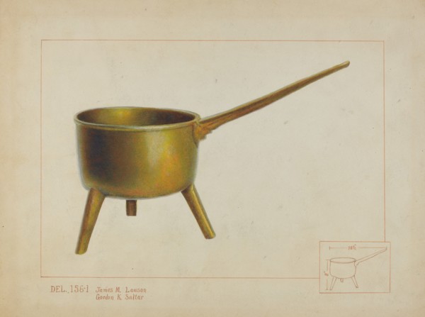 Pot with Legs, c. 1937. Creator: Irene Lawson.