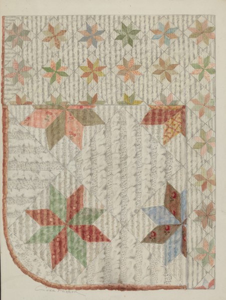 Crib Quilt, c. 1937. Creator: Cora Parker.