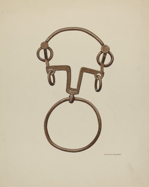 Ring Bit, c. 1938. Creator: Gordena Jackson.