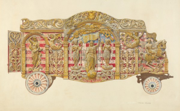 Circus Wagon, c. 1938. Creator: Frank M Keane.
