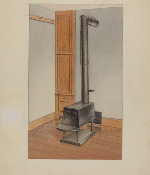 Shaker Stove, c. 1938. Creator: John W Kelleher.