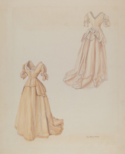 Wedding Dress, c. 1938. Creator: Hans Mangelsdorf.