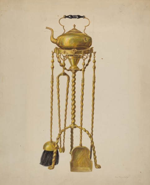 Fireside Set, c. 1938. Creator: Hans Mangelsdorf.