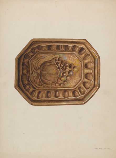 Crockery Mold "Rockingham", c. 1939. Creator: William Kieckhofel.
