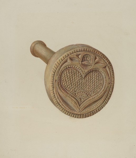 Butter Mold, c. 1939. Creator: Frances Lichten.