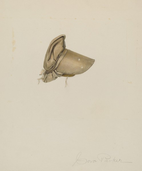 Doll's Bonnet, c. 1939. Creator: Cora Parker.