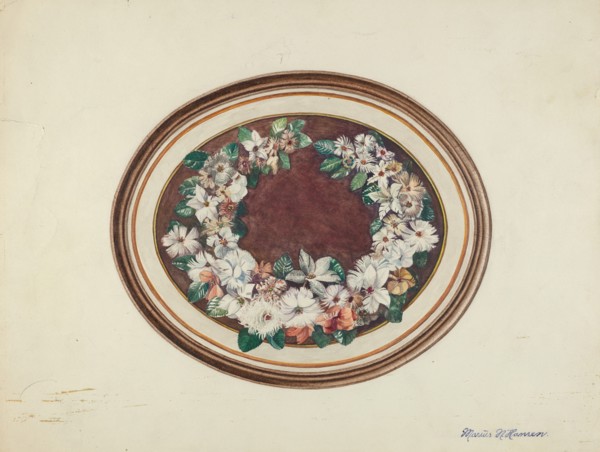 Feather Wreath, c. 1940. Creator: Marius Hansen.