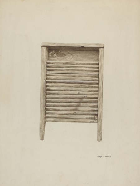 Wash Board, c. 1940. Creator: Mary Hansen.