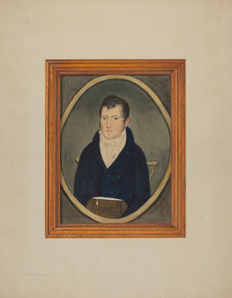 Portrait - Watercolor, c. 1940. Creator: Frank M Keane.