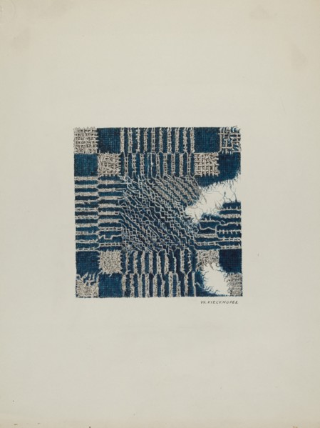 Coverlet (Section of), c. 1940. Creator: William Kieckhofel.