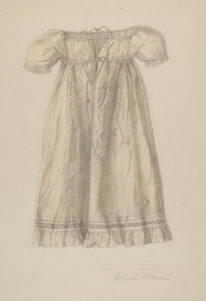 Baby Dress, c. 1940. Creator: Cora Parker.