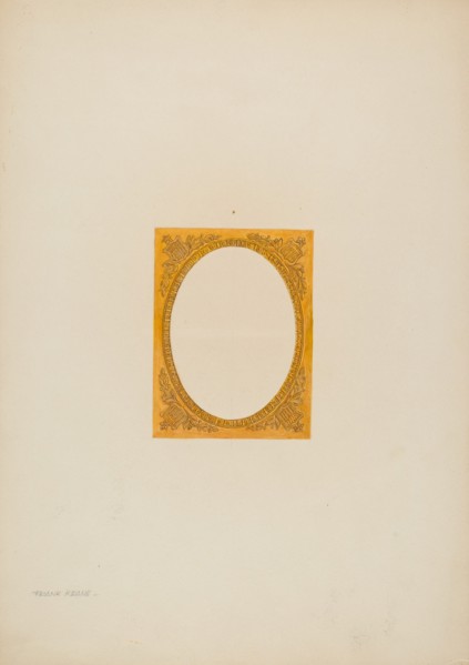 Metal Frame Daguerreotype (Brass), c. 1941. Creator: Frank M Keane.
