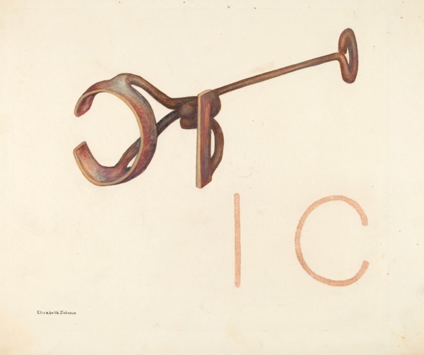 Branding Iron, c. 1942. Creator: Elizabeth Johnson.
