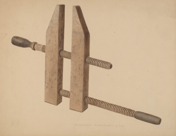 Carpenter's Clamp, 1939. Creator: Alexander Anderson.