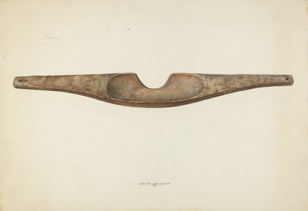 Shoulder Yoke, 1939. Creator: Albert Geuppert.