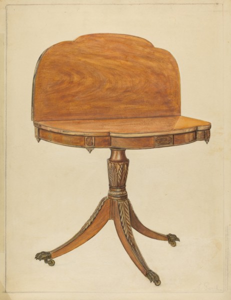Card Table, 1935/1942. Creator: Nicholas Gorid.