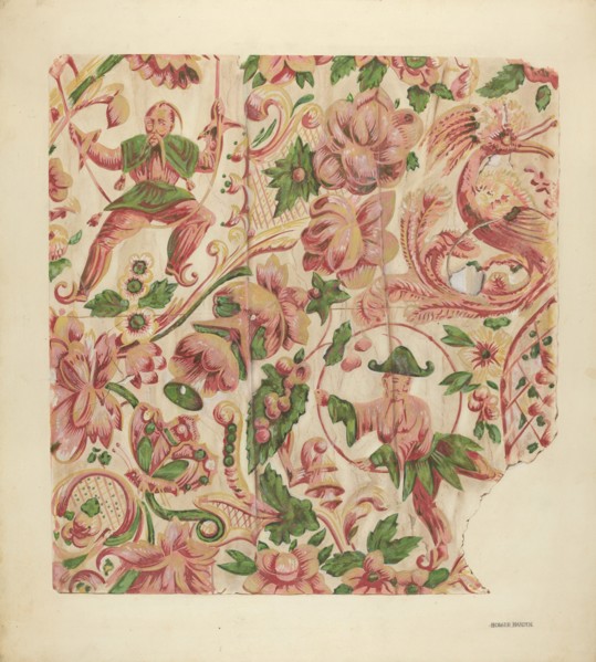 Wall Paper, 1935/1942. Creator: Holger Hansen.