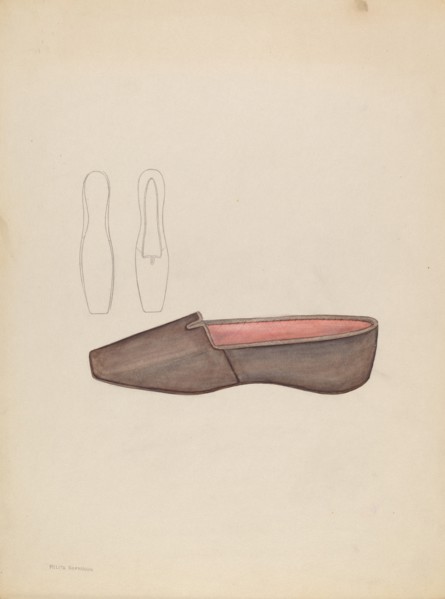 Slipper, 1935/1942. Creator: Melita Hofmann.