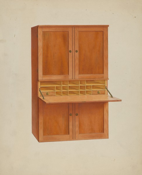 Shaker Secretary, 1935/1942. Creator: John W Kelleher.