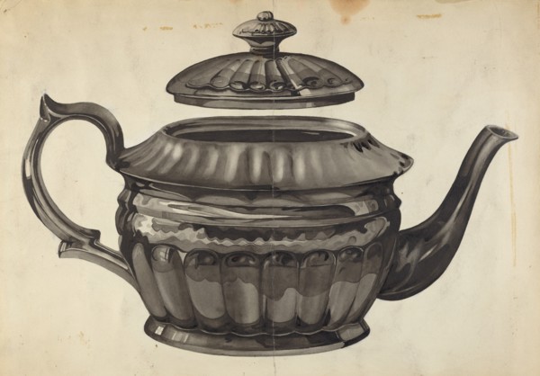 Teapot, 1935/1942. Creator: Samuel O. Klein.