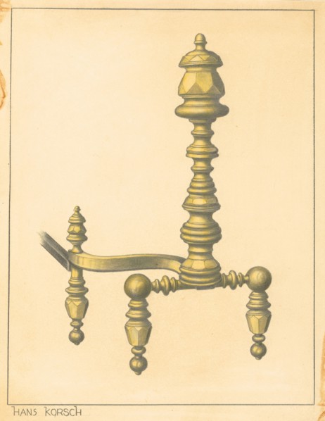 Andiron, 1935/1942. Creator: Hans Korsch.