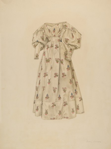 Dress, 1935/1942. Creator: Irene Lawson.