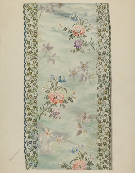 Embroidered Trimmimg, 1935/1942. Creator: Edith Magnette.