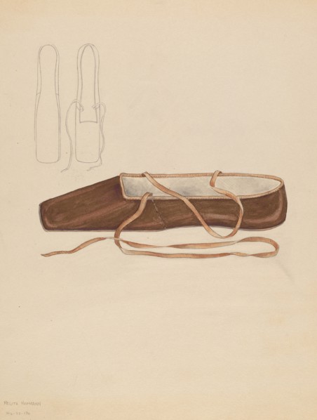 Slipper, c. 1936. Creator: Melita Hofmann.