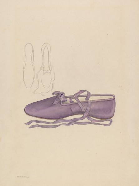 Slipper, c. 1936. Creator: Melita Hofmann.