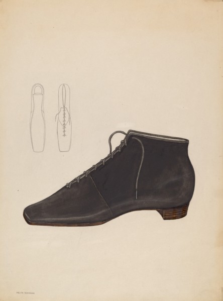 Woman's Shoe, c. 1936. Creator: Melita Hofmann.