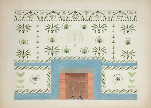 Wall Stencil (copy), c. 1936. Creator: Ray Holden.