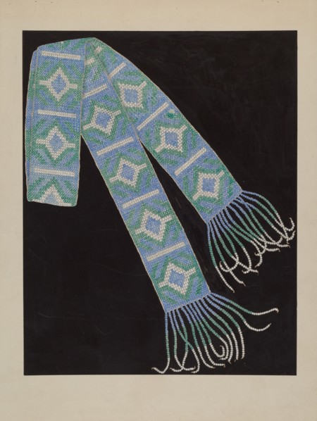 Bead Belt, c. 1936. Creator: Gordena Jackson.
