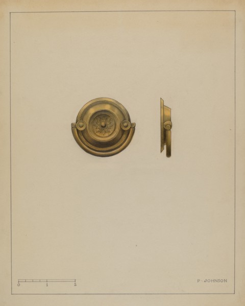 Drawer Pull, c. 1936. Creator: Philip Johnson.