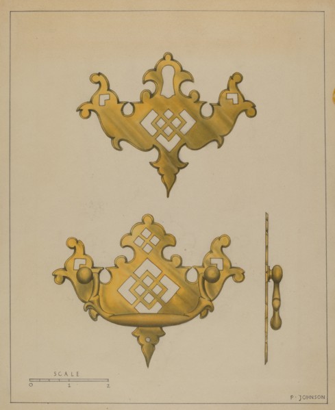 Drawer Pull, c. 1936. Creator: Philip Johnson.